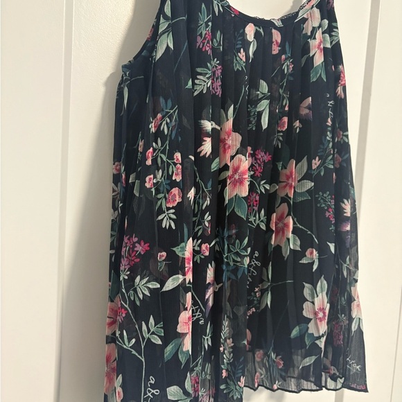 Abercrombie Kids Chiffon Floral Summer Tank Top Sleeveless Blouse Girls Sz 11/12 - Picture 5 of 10